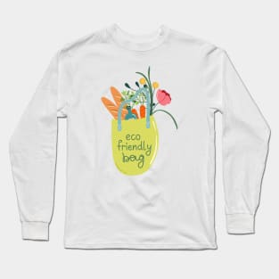 Reusable bag with purchases Long Sleeve T-Shirt